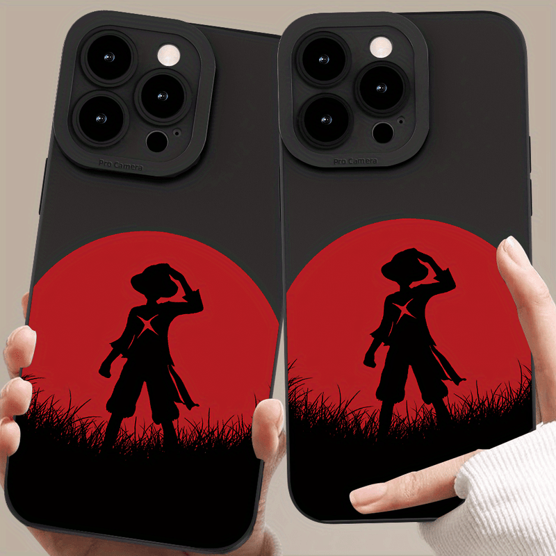 New High-End Design Anime Pattern Printing Shockproof And Drop-Proof Mobile Phone Case Ultra-Thin Matte Feel Anti-Fingerprint Effect for Iphone11 12 13 14 15 Pro Max XS XR X 7 8 Plus Mini SE Can Be Given As a Gift to Male Fem