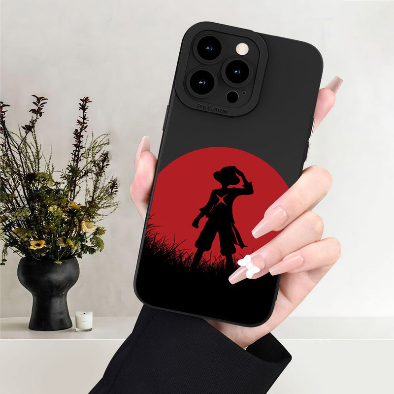 New High-End Design Anime Pattern Printing Shockproof And Drop-Proof Mobile Phone Case Ultra-Thin Matte Feel Anti-Fingerprint Effect for Iphone11 12 13 14 15 Pro Max XS XR X 7 8 Plus Mini SE Can Be Given As a Gift to Male Fem