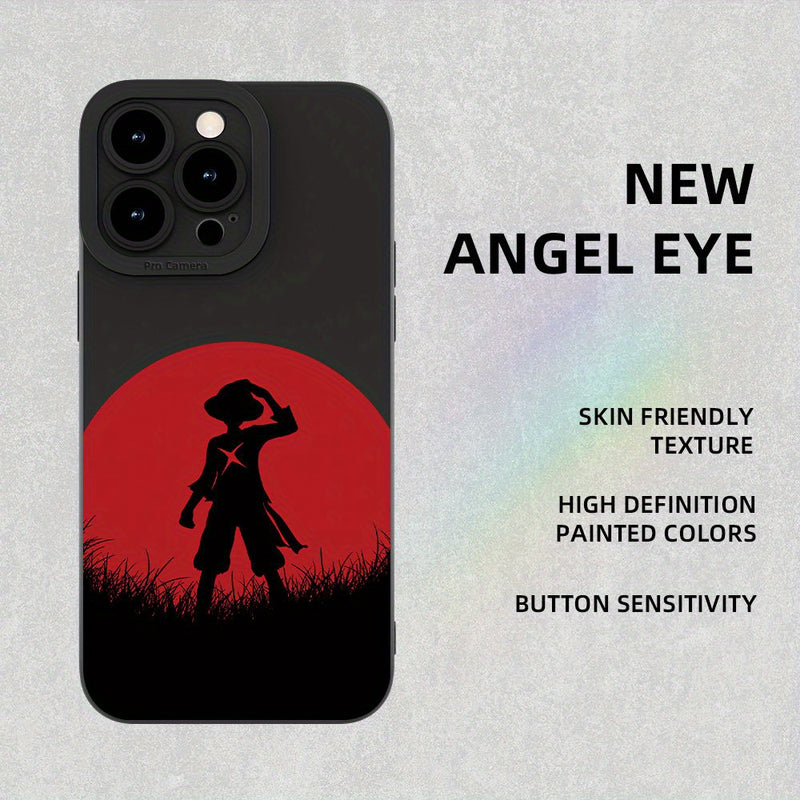 New High-End Design Anime Pattern Printing Shockproof And Drop-Proof Mobile Phone Case Ultra-Thin Matte Feel Anti-Fingerprint Effect for Iphone11 12 13 14 15 Pro Max XS XR X 7 8 Plus Mini SE Can Be Given As a Gift to Male Fem