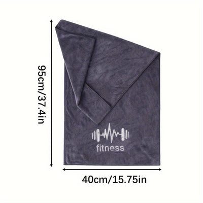 Fitness Gym Sports Towel, Non-Slip Sweat Absorbing Pad, Breathable Sweat Wipe for Outdoor Running, Hiking, Marathon, Ideal for Fitness Gym, Training & Running, Adult Polyester Fiber, Uncharged, No Battery Required