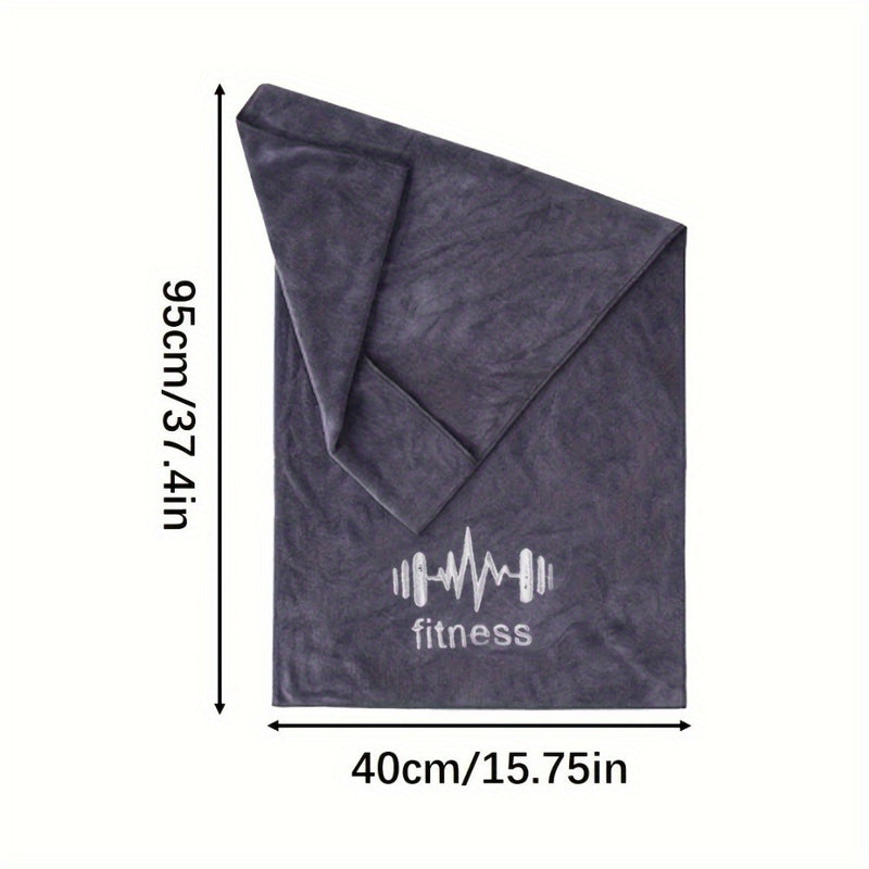 Fitness Gym Sports Towel, Non-Slip Sweat Absorbing Pad, Breathable Sweat Wipe for Outdoor Running, Hiking, Marathon, Ideal for Fitness Gym, Training & Running, Adult Polyester Fiber, Uncharged, No Battery Required