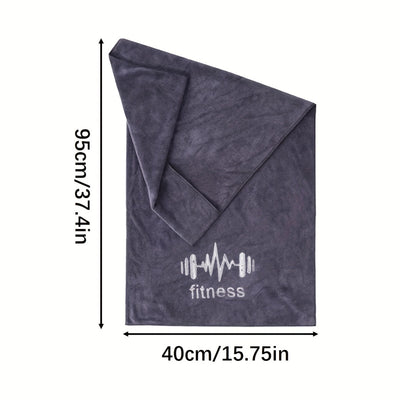 Fitness Gym Sports Towel, Non-Slip Sweat Absorbing Pad, Breathable Sweat Wipe for Outdoor Running, Hiking, Marathon, Ideal for Fitness Gym, Training & Running, Adult Polyester Fiber, Uncharged, No Battery Required