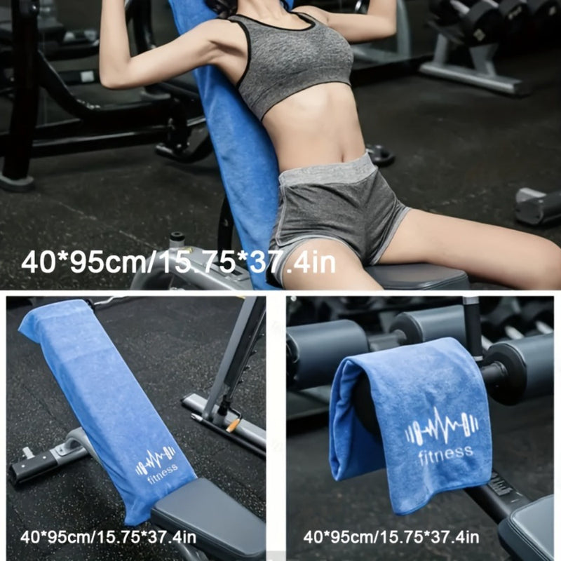 Fitness Gym Sports Towel, Non-Slip Sweat Absorbing Pad, Breathable Sweat Wipe for Outdoor Running, Hiking, Marathon, Ideal for Fitness Gym, Training & Running, Adult Polyester Fiber, Uncharged, No Battery Required