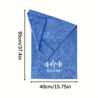 Fitness Gym Sports Towel, Non-Slip Sweat Absorbing Pad, Breathable Sweat Wipe for Outdoor Running, Hiking, Marathon, Ideal for Fitness Gym, Training & Running, Adult Polyester Fiber, Uncharged, No Battery Required