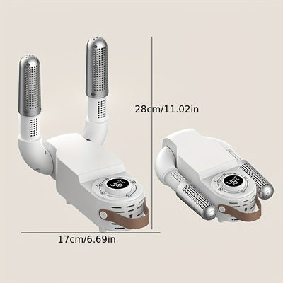 DYFDYF Intelligent Shoe Dryer and Deodorizer with Hot Air Circulation, Fast Drying for Sports Shoes and Socks, 220V-240V European Plug, Plastic Construction, Power Supply - No Battery Required