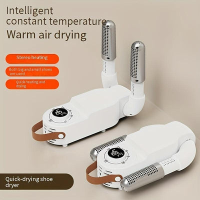 DYFDYF Intelligent Shoe Dryer and Deodorizer with Hot Air Circulation, Fast Drying for Sports Shoes and Socks, 220V-240V European Plug, Plastic Construction, Power Supply - No Battery Required