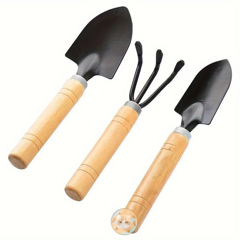 3pcs/Set, Flower Planting Tools, Household Vegetable Planting Gardening, Garden Art, Pine Soil Flower Shovel, Pot Flower Planting Tools, Three-piece Small Shovel