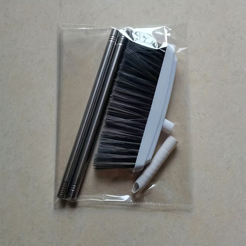 Professional Quality Stainless Steel Broom with Ergonomic Handle and Sturdy Plastic Head, Designed for Easy Sweeping and Convenient Storage, Suitable for Kitchen, Living Room, and Bedroom Floor Cleaning, Durable Essential Hou