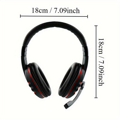 Gaming Headset With Microphone Stereo Surround Headphones Adjustable Wired Computer Gamer Earphones For PC/PS4/Xbox One Mobile