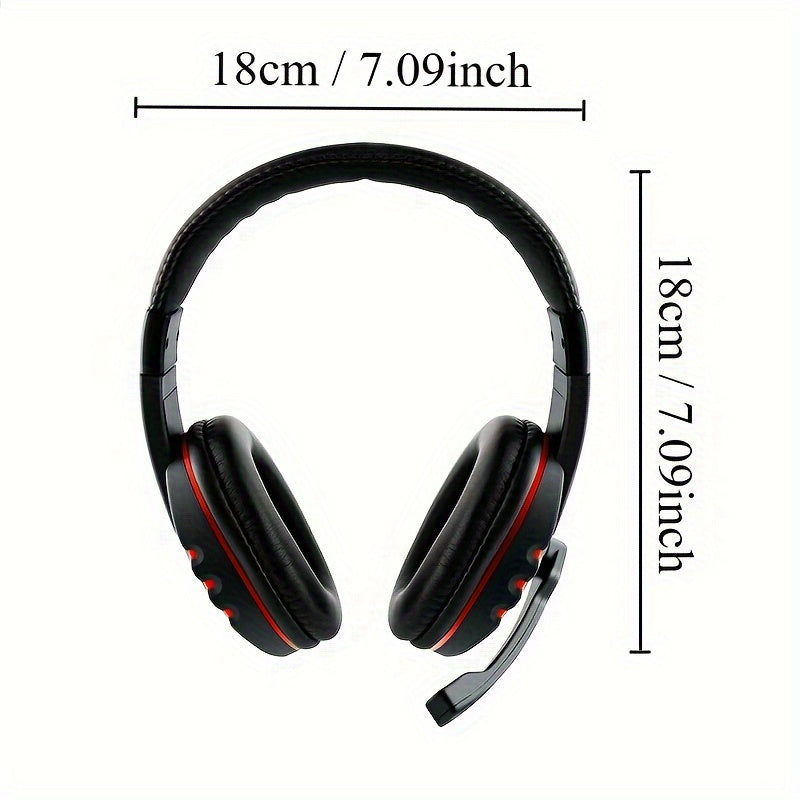 Gaming Headset With Microphone Stereo Surround Headphones Adjustable Wired Computer Gamer Earphones For PC/PS4/Xbox One Mobile