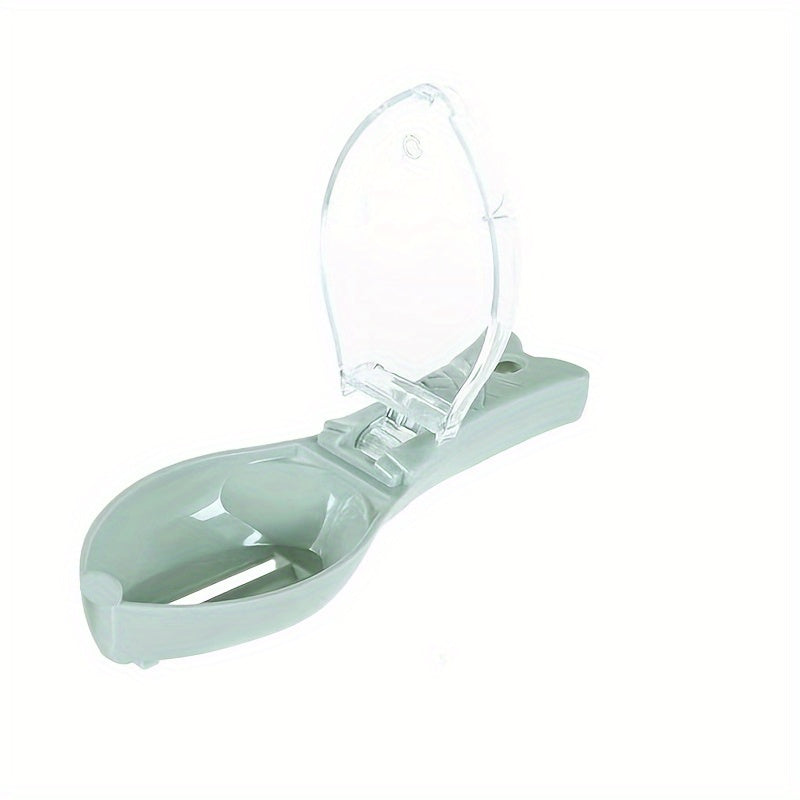 مكشطة قشور السمك قطعة واحدة، مزيل قشور السمك المنزلي، صندوق قشور السمك مع مساحة تخزين، مكشطة مريحة وسهلة الغسل، أدوات مطبخ