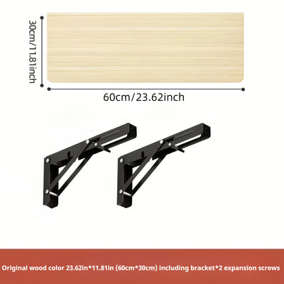 Space-Saving White Wooden Wall-Mounted Folding Desk - Adjustable & Foldable Computer Monitor and Laptop Stand with Cork Material, Ideal for Home & Office Organization, Perfect for Kitchen, Dorms