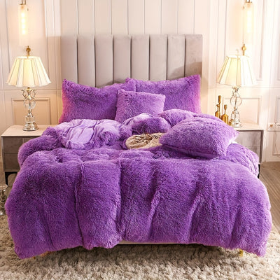 طقم غطاء لحاف فاخر من 3 قطع - غطاء سرير ناعم ومريح لجميع المواسم مصنوع من البوليستر بسحاب لغرفة النوم وغرفة الضيوف والمبيت