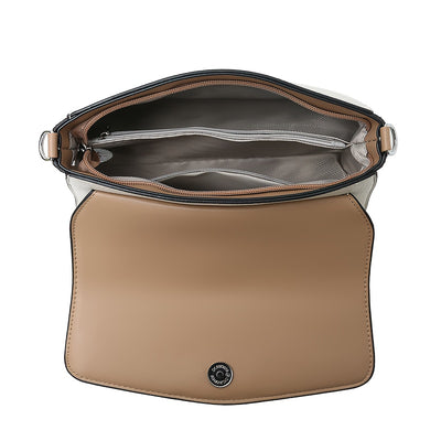 Women'S Crossbody Bag with Adjustable Strap - Purse, Magnetic Closure, Minimalist Everyday Bag for Women, Office, Travel, Parties - Available in Khaki, Light Brown, White, Gray, Purple, Black - Synthetic Faux Leather Handbag,