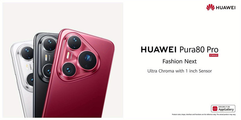 HUAWEI Pura 80 Pro 4G Smartphone | 12GB RAM + 512GB Storage | 6.8" LTPO OLED Display | Ultra Lighting Quad Camera with 100x Zoom | 5170mAh Battery | 100W Wired & 80W Wireless SuperCharge | /IP69 High Quality | EMUI 15.0 | NFC
