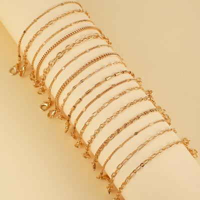 11pcs/12pcs Creative Minimalist Heart Twist Chain Bracelet Set, Stainless Steel with Artificial Crystal Accents, Versatile for Daily Wear & Parties, Valentine'S Day Gift, All-Season Accessory, Party Accessories|Minimalist Bra