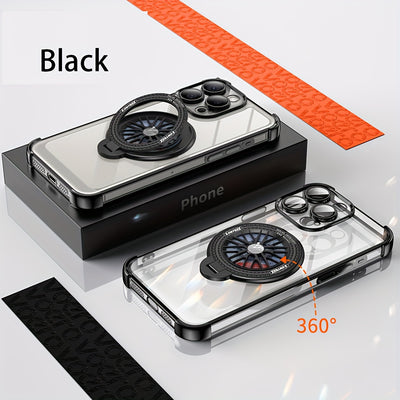 Four-corner Anti-fall Decompression Hub Bracket Mobile Phone Case Suitable For 16 15 14 13 12 11 Plus Pro Max