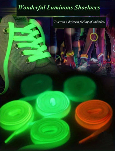 1 Pair Luminous Shoelaces For Sneakers Men Women Sports Shoes, Reflective Shoelaces