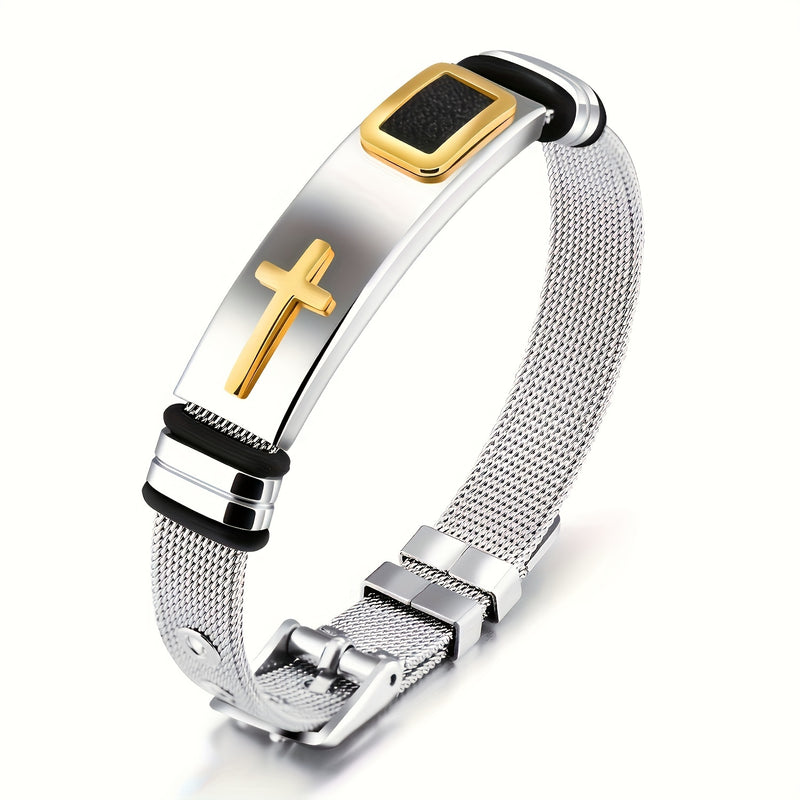 3pcs Cross Titanium Steel Cool Men&