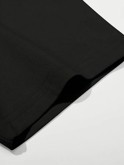 Men'S Gradient City Theme Letter Print Casual Sports T-Shirt, Polyester Crew Neck Tee, with Slight Stretch, for Summer - Versatile for Running, Training, Hiking, Daily & Casual Wear, Adult & Teen Unisex Style