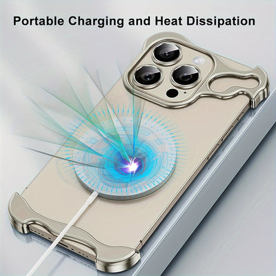 Aerospace Grade Aluminum Metal Armor Mobile Phone Case - New in the Third Quarter of 2024, Suitable for iPhone16/15 Series - Minimalist High-Strength Protection, Advanced Protective Case - Unique Reinforced Protection Design