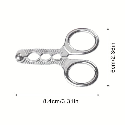 Stainless Steel Nutcracker Pliers, Durable Metal Seed Sheller & Walnut Cracker, Multi-Function Kitchen Tool