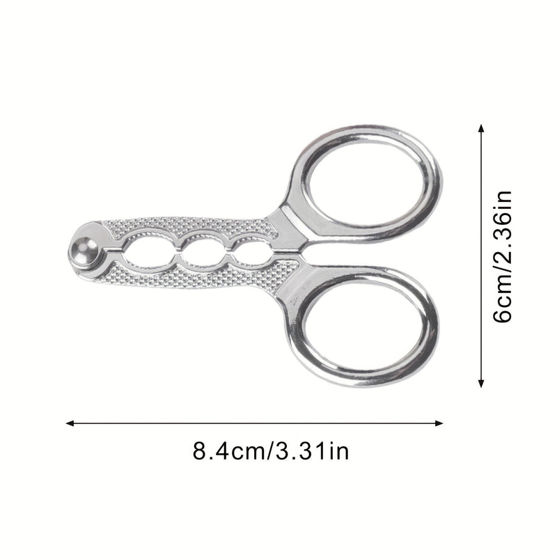 Stainless Steel Nutcracker Pliers, Durable Metal Seed Sheller & Walnut Cracker, Multi-Function Kitchen Tool