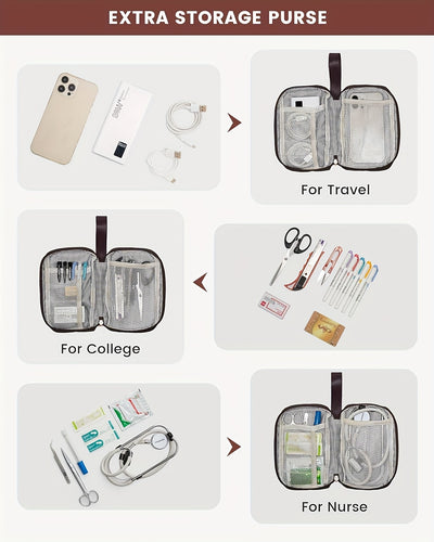 Stylish Women'S Convertible Laptop Backpack - Soft Shell Nylon, Multiple Compartments, Zipper Closure, Ideal for School, Travel & Leisure, Available in Gray, Pink, Blue, Red, Black, Backpack for School