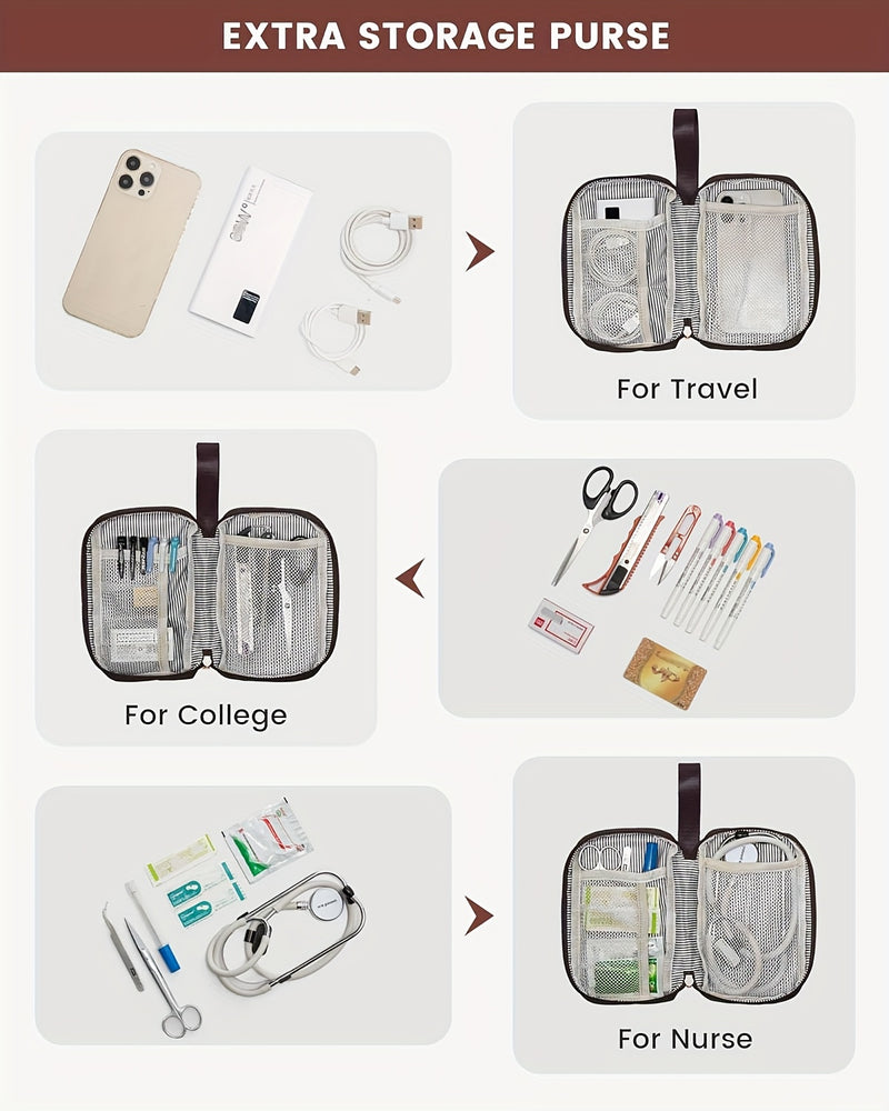 حقيبة ظهر أنيقة قابلة للتحويل للكمبيوتر المحمول للنساء - نايلون ناعم، حجرات متعددة، إغلاق بسحاب، مثالية للمدرسة والسفر والترفيه، متوفرة باللون الرمادي والوردي والأزرق والأحمر والأسود، حقيبة ظهر للمدرسة