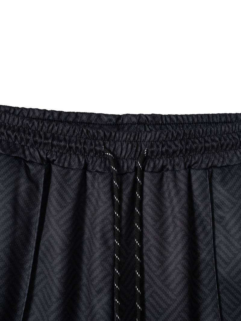 تي شيرت رجالي بأكمام قصيرة + شورت بدلة رياضية كاجوال باللون الأزرق