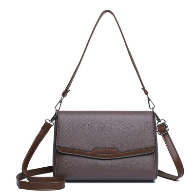 Women'S Crossbody Bag with Adjustable Strap - Purse, Magnetic Closure, Minimalist Everyday Bag for Women, Office, Travel, Parties - Available in Khaki, Light Brown, White, Gray, Purple, Black - Synthetic Faux Leather Handbag,