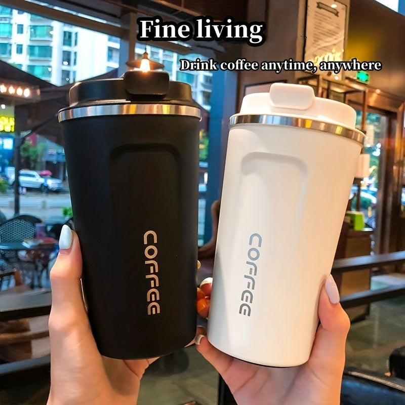 1pc Coffee Cup, Insulation And Cold Insulation Portable European High-end Exquisite Latte Cup For Men And Women, High-end Sense Portable Cup