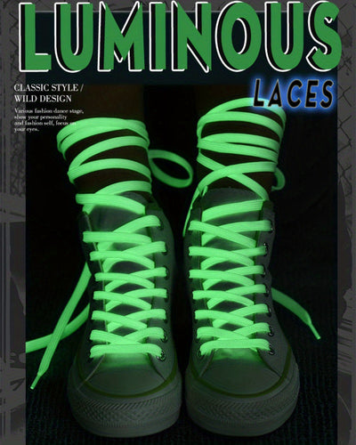 1 Pair Luminous Shoelaces For Sneakers Men Women Sports Shoes, Reflective Shoelaces