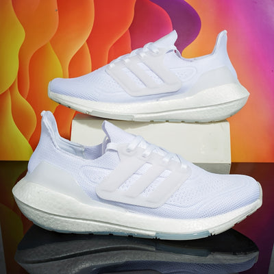 Men's Sneakers - All-Season Non-Slip Cushioned Platform Sneakers with Breathable Upper, Cushioned Midsole - White/Orange Accent Joggers for Gym, Running, Everyday - Lace-Up Closure - Ideal Gift for Athletes & Casual Wearers,