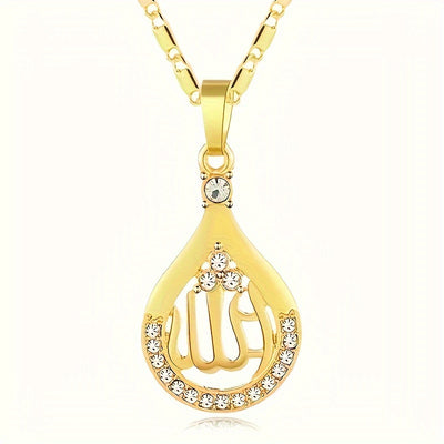 A Stylish Women'S Pendant Necklace Featuring an Elegant Teardrop-Shaped Pendant, Adorned with Micro-Set Synthetic Zirconia, Perfect for Parties, Casual Outings, And Everyday Wear.