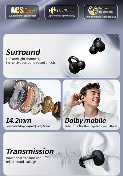 [Acer official genuine]TWS wireless headset, with fashionable lightweight touch design, adaptable sports running scene, support bass stereo and call noise reduction, with low latency gaming mode, HIFI sound. Super long standb