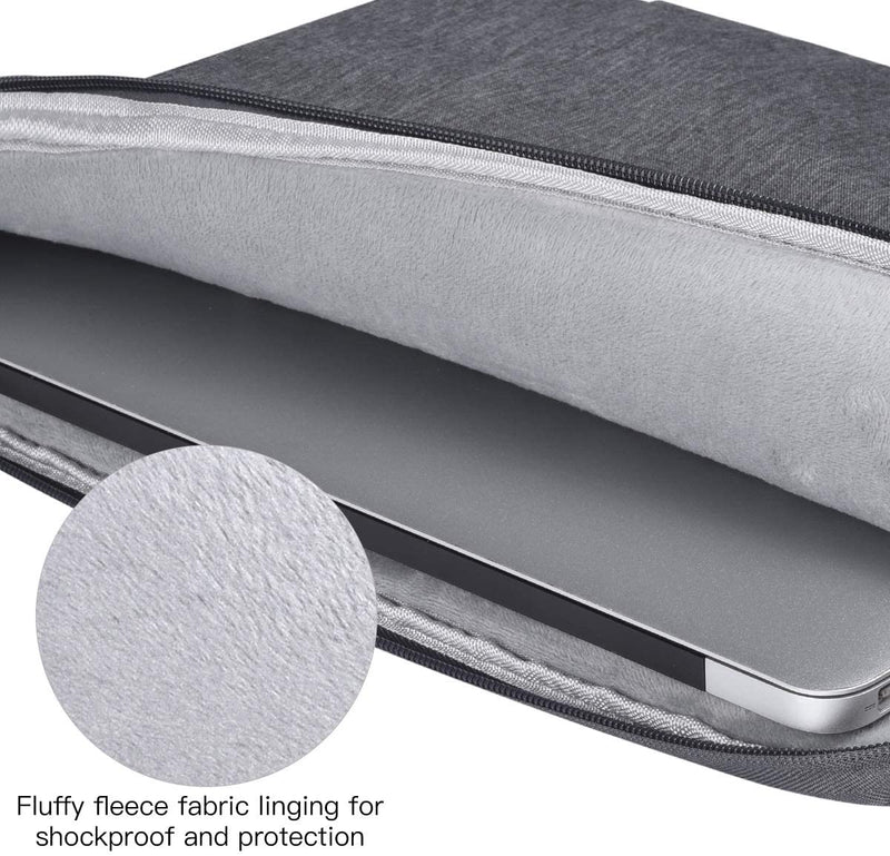 حافظة كمبيوتر محمول عالمية مقاس 13-16 بوصة - غطاء متين مقاوم للماء بمقبض أنيق - مناسب تمامًا لأجهزة MacBook Pro/Air، وDELL XPS/Inspiron، وAcer Chromebook، وSamsung، وأجهزة الكمبيوتر المحمولة Lenovo