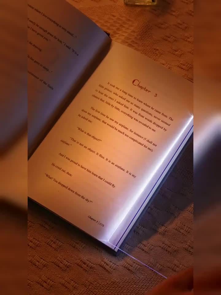 1pc E-book Reading Light Essential for Back-to-School Season LED Flat Panel Reading Lamp Bedside Bedroom Eye Protection Night Reading Light Multifunctional Student Night Vision Reading Light Requires 3 * AAA Batteries Without