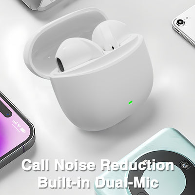 Wireless Earbuds: Touch Controls & HD Calling, Featuring Ultra-Long Battery, Noise Cancellation, and Seamless Wireless Connectivity - Ideal for Lifestyle & Gaming | Modern Aesthetic Design