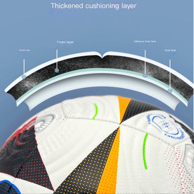 Durable No. 5 Soccer Ball - Perfect for Outdoor Training & Recreation, Ideal Gift for Teens & Adults - Red/Black, Hand-Stitched PU Material