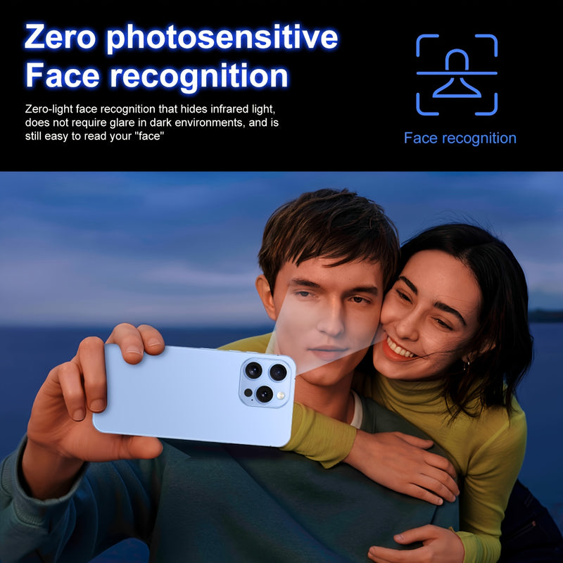 I16 Pro Max 2025 New 6.8" HD Large Display Smartphone, Multi-function Unlocked Phone, 12+512GB, Front And Rear HD Camera, 6800 MAh Large Capacity Battery, With Data Cable, Suitable For Birthday Gifts