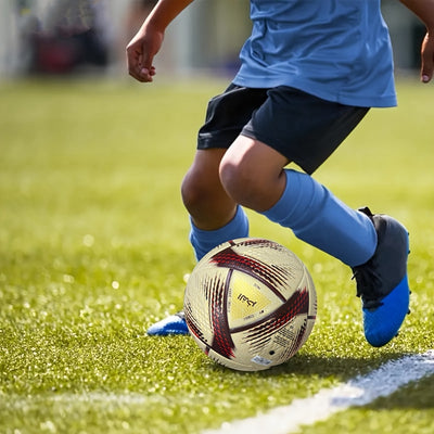 1pc Professional Size 5 PU Soccer Ball, Seamless Heat Bonded, High Elasticity & Durable, Faux Leather, Golden, with Ideal for Adults & Teens - Indoor & Outdoor Training, for Thanksgiving, Christmas, Halloween, New Year Festiv