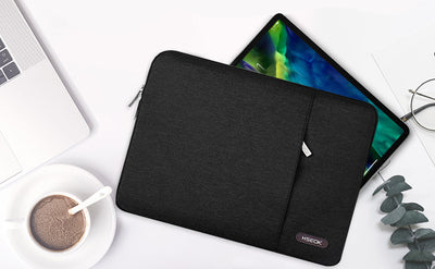 حقيبة كمبيوتر محمول فاخرة من قطعة واحدة - مقاس 13.0-15.6 بوصة مقاومة للماء، تمتص الصدمات، مضادة للخدش، مبطنة بشكل ناعم للأعمال والمدرسة والتنقل والسفر - هدية مثالية لعيد الحب والطلاب والمحترفين