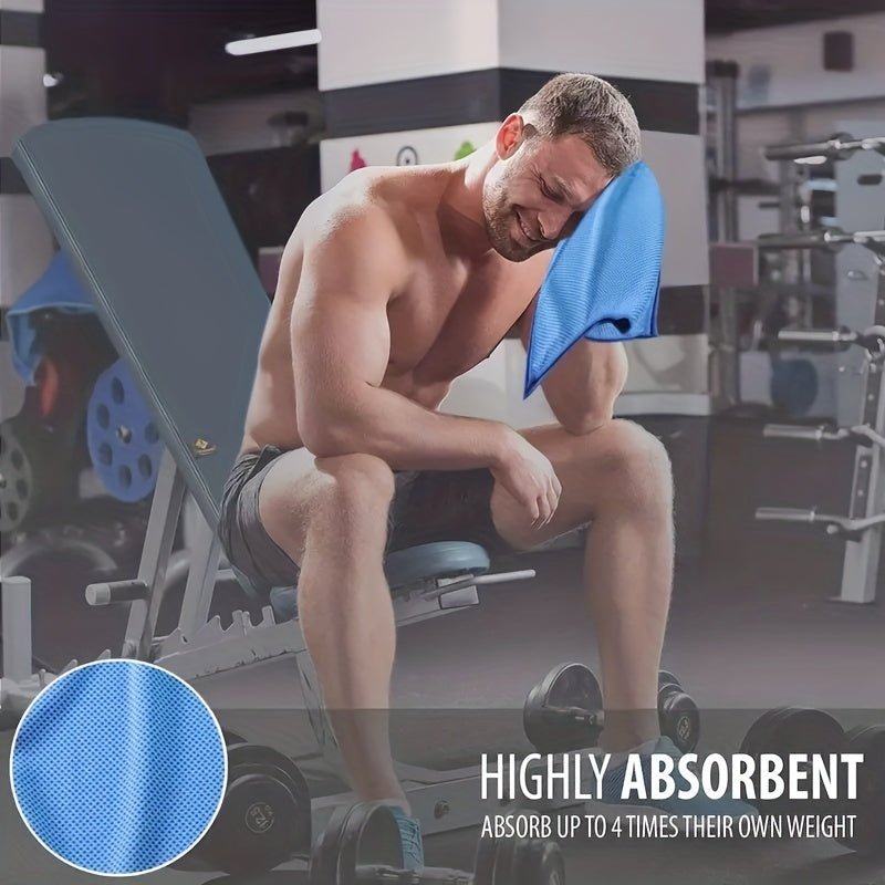 Quick-Drying Sports Towel with Storage Box and Cooling Ice Blanket for Outdoor Fitness and Camping Christmas Gift