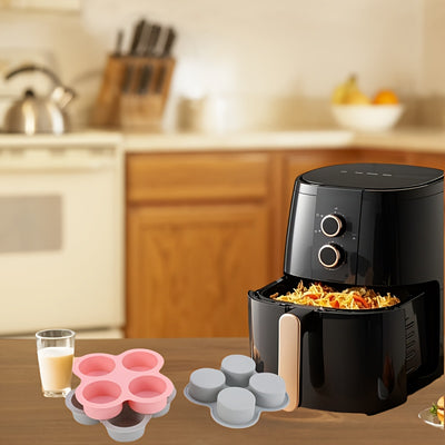 1pc Non-Stick Cake Mold - Oven, Microwave & Dishwasher Safe Bakeware - Pastel Pink/, Heat Resistant up to, Easy Release & Clean, Space-Saving 4-Cavity Design for Home & Professional Kitchens - Ideal for Cakes, Cupcakes, Burge