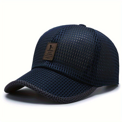EDIKO Breathable Mesh Baseball Cap, Unisex Summer Trucker Hat, Outdoor Sports Running Cap, Woven Textile Material ≥80%, Hand Wash Only