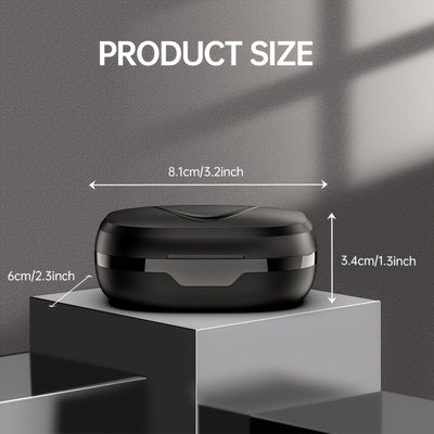 LIFEBEE TWS Wireless Earbuds with Mic, Wireless Sports Headphones, In-Ear Design, Type-C Charging Case, Secure Fit & Volume Control for Men/Women