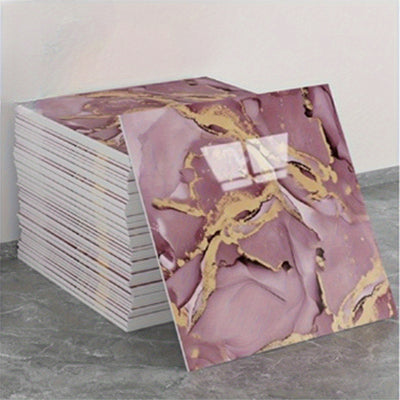 30pcs Marble Wall Stickers - Self-Adhesive Foam Panels, Thickened Design Vinyl Wallpaper for Bathroom, Living Room, Kitchen, Bedroom Renovation - Easy Peel & Stick Home Decor, Wall Stickers for Walls, Kitchen Makeover, Elegan