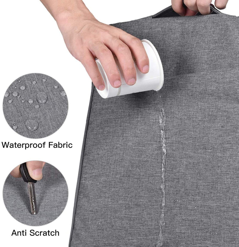 حافظة كمبيوتر محمول عالمية مقاس 13-16 بوصة - غطاء متين مقاوم للماء بمقبض أنيق - مناسب تمامًا لأجهزة MacBook Pro/Air، وDELL XPS/Inspiron، وAcer Chromebook، وSamsung، وأجهزة الكمبيوتر المحمولة Lenovo