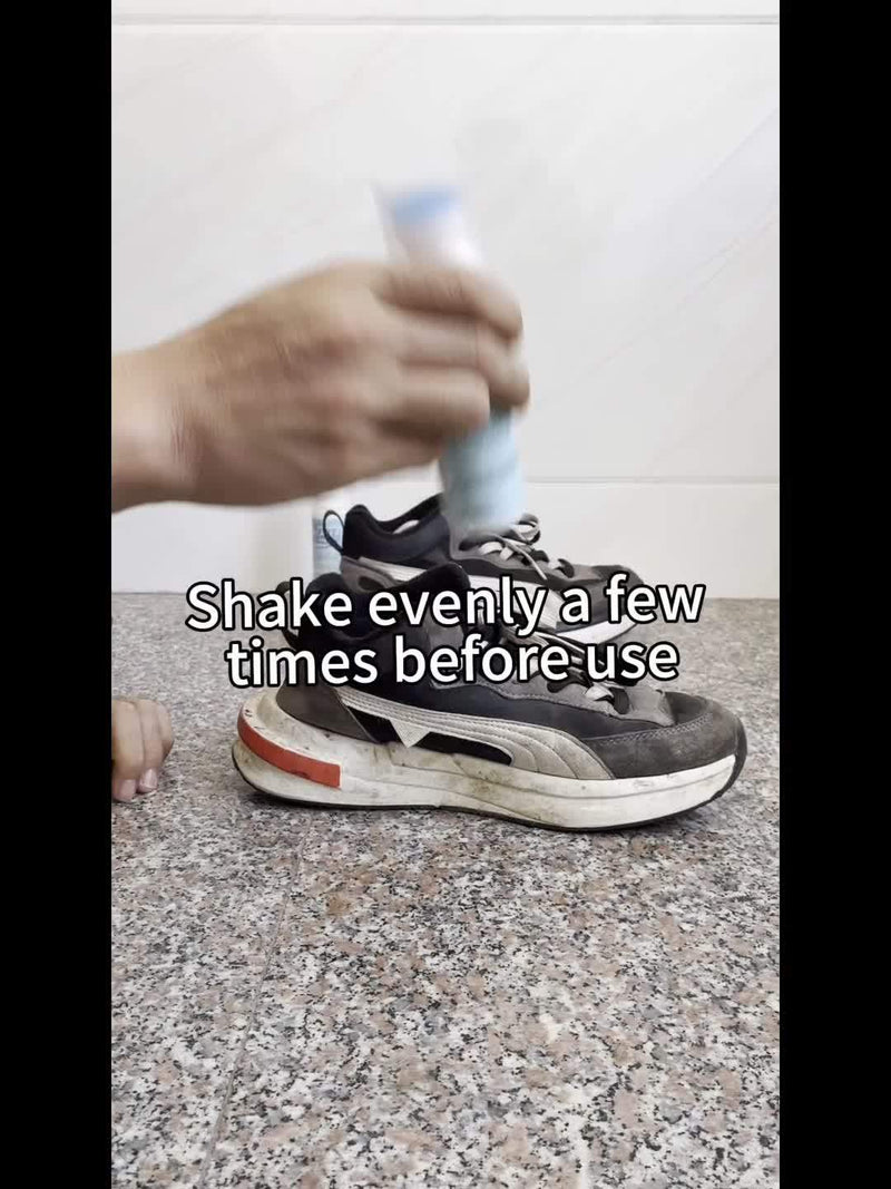 2pcs White Shoe Cleaner Set, 2.76oz Shoe Cleaning Kit with Brush, Suitable for Leather, Knit, Canvas, Faux Leather, PU, Plastic Material, Universal Use, Chemicals Included, Shoe Cleaner|Sleek Shoe Cleaner|Durable Plastic Bott